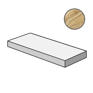 Ступень Italon Surface Onice Miele Scalino Angolare SX Lux 33x120 полированная