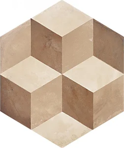 Керамогранит Marca Corona Terra Cubo Esagonо Vers.C 21,6x25 матовый