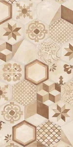 Декоративный элемент Marca Corona Terra Mix Decori Esagonо Vers. C 21,6x25 матовый