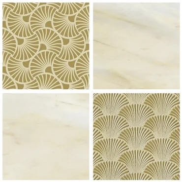 Вставка Terracotta Shell Marble TD-SH-V-MO 6,5x6,5 глянцевая
