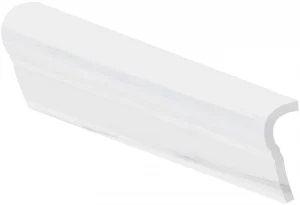 Бордюр Sant Agostino Themar V-Cap Bianco Lasa CSAVCBLA01 5x25 глянцевый