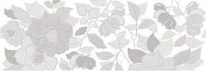 Декоративный элемент Keraben Tiffany Tiara Grey 24x69 глянцевый