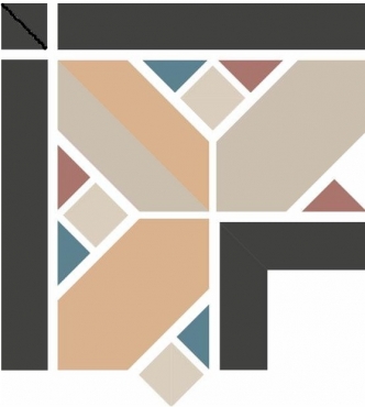 Декоративный элемент Топ Рус Ясмин У-(35/10/14/19/08/01) 16,6x16,6 матовый