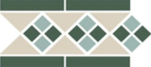 Бордюр TopCer Octagon New Border Lisbon With 1 Strip (Tr.16, Dots 13+18, Strips 18) 15x28 матовый