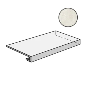 Ступень Panaria Trilogy Angolare DX Gradino Plus Onyx Light Lux PGDTY71 34x119 полированная