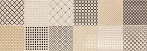 Декоративный элемент Panaria Trilogy Glamour Mix Moon Beige PBFTYG1 35x100 глянцевый