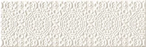 Декоративный элемент Tubadzin Blanca Bar White D 7,8x23,7 глянцевый