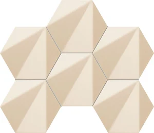 Мозаика Tubadzin Chenille Beige Hex 22,1x28,9 матовая