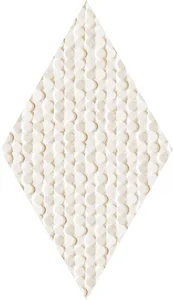 Плитка Tubadzin Coralle Diamond Ivory 9,6x11,2 матовая