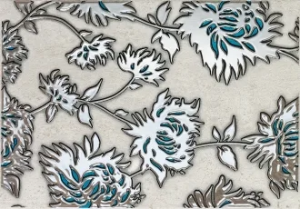 Gris Flower Turkus