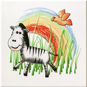 Декоративный элемент Tubadzin Pastel Safari 1 20x20 матовый