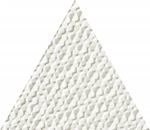 Плитка Tubadzin W-Scarlet White Tri STR 13,9x16 рельефная