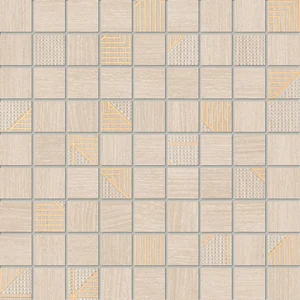 Мозаика Tubadzin MS-Woodbrille Beige 30x30 глянцевая