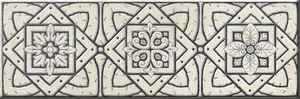 Бордюр Geotiles Ulises Cenefa Metal 15x45 матовый