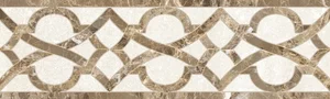 Unitile (Шахтинская плитка) Глория Бежевая Бордюр 010212001897 7,5x25 глянцевый глянцевая