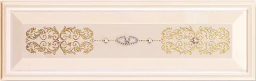 Бордюр Valentino Relievo V Boiserie Lilla MRV028 9,5x30 матовый