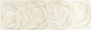 Бордюр Valentino Crystal Marble Кайма 00841 Rose Crema Marfil 10x30 глянцевый