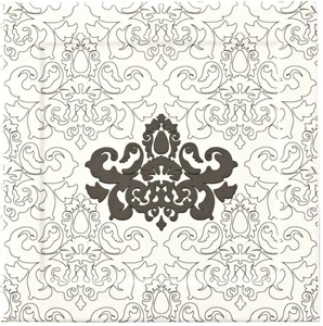 Плитка Valentino Elite MRV174 Forma Bianco/Nero Damasco 30x30 глянцевая