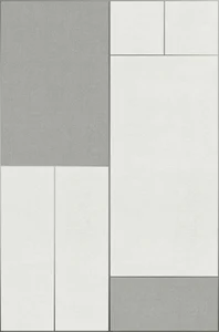 Декоративный элемент Valentino Incipit Geo Silver Mix2 Ret. 01977 40x120 матовый
