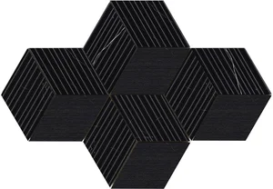 Декоративный элемент Valentino Majestic Cube Royal Nero Nat. 02646 30x30 матовый