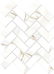 Мозаика Vallelunga Cava Herringbone Satin 6000886 20,5x24 сатинированная