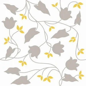 Декоративный элемент Vallelunga Colibri Giallo Grigio Dec C3 6000312 12,5x12,5 матовый