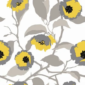 Декоративный элемент Vallelunga Colibri Giallo Grigio Dec D5 6000321 12,5x12,5 матовый