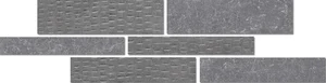 Мозаика Vallelunga Creo Antracite Bi-Mosaic 6000162 16x60 матовая
