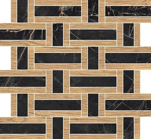 Мозаика Vallelunga Doro & Malfi A2DOR70T72MS Legno Basket T72 Satin 3D 30x33 сатинированная
