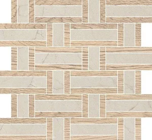 Мозаика Vallelunga Doro & Malfi A2MAL20T72MS Legno Mosaico Basket T72 Satin 3D 30x33 сатинированная
