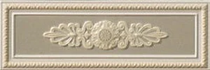 Декоративный элемент Vallelunga Lirica P17037 Tortora Decorato Cornice 10x30 глянцевый