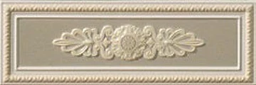 Декоративный элемент Vallelunga Lirica P17037 Tortora Decorato Cornice 10x30 глянцевый