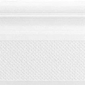 Бордюр Vallelunga Alzata Soffio Bianco 15x15 структурированный