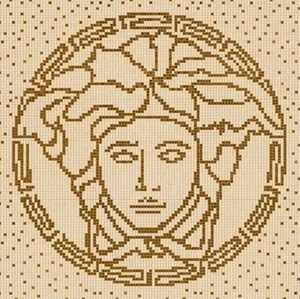 Панно Versace Vanitas Comp. 9 Pz Gold Oro Noce 37211 118,4x118,4 матовое