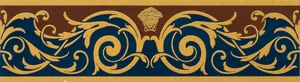 Бордюр Versace Vanitas Fascia Classica Blu 37331 11x39,4 матовый