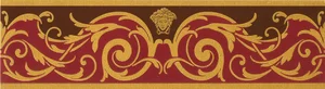 Бордюр Versace Vanitas Fascia Classica Rosso 37330 11x39,4 матовый