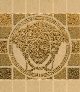 Вставка Versace Vanitas Firma Medus. Gold Oro Noce 37511 6,5x7,6 матовая