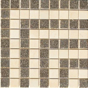 Вставка Versace Vanitas Girospecchio Greca Beige Silver 37270 9,8x9,8 матовая