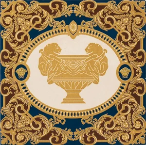 Декоративный элемент Versace Vanitas Modulo Singolo Classico Blu 37371 39,4x39,4 матовый