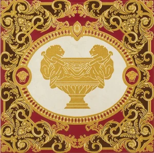 Декоративный элемент Versace Vanitas Modulo Singolo Classico Rosso 37370 39,4x39,4 матовый