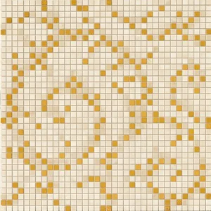 Мозаика Versace Vanitas Mosaici Foglia Beige Gold 37244 39,4x39,4 матовая