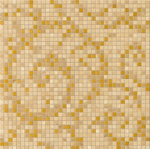 Мозаика Versace Vanitas Mosaici Foglia Gold Oro Noce 37245 39,4x39,4 матовая