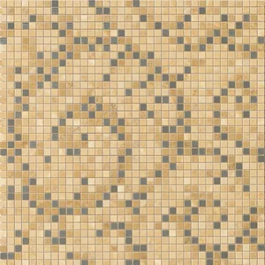 Мозаика Versace Vanitas Mosaici Foglia Oro Noce Silver 37235 39,4x39,4 матовая