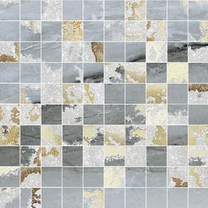 Мозаика Brennero Venus Mos. Q Solitaire Mix Blu Tess. Lapp. 30x30 лаппатированная