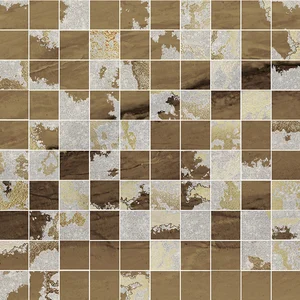 Мозаика Brennero Venus Mos. Q Solitaire Mix Visone Tess. Lapp. 30x30 лаппатированная
