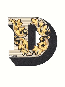 Декоративный элемент Versace Alphabet Lettera Bianca D 48943 14,5x19,4 глянцевый