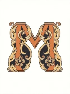 Alphabet Lettera Bianca M 48952