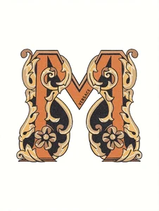 Декоративный элемент Versace Alphabet Lettera Bianca M 48952 14,5x19,4 глянцевый