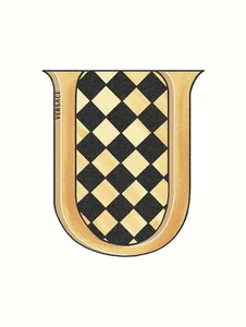 Декоративный элемент Versace Alphabet Lettera Bianca U 48960 14,5x19,4 глянцевый