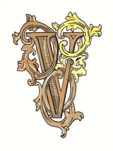 Декоративный элемент Versace Alphabet Lettera Bianca V 48961 14,5x19,4 глянцевый